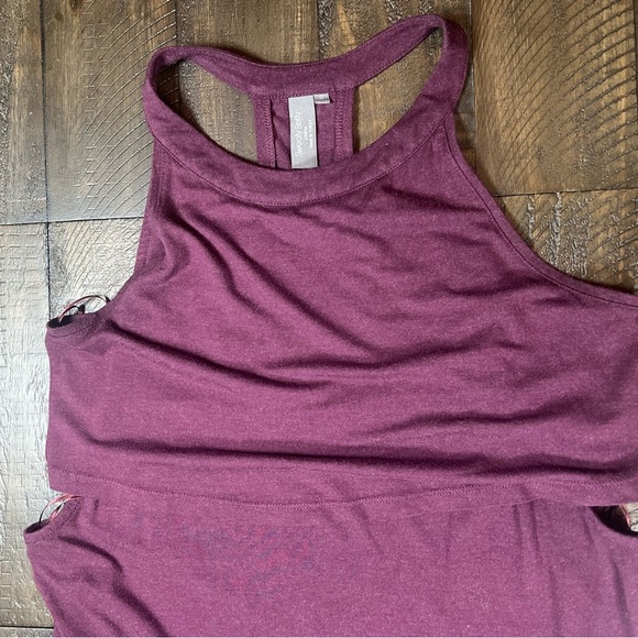 Sweaty Betty Holistic Dress, Jersey Maxi, Maroon Stretch Sleeveless, Size Small - Picture 3 of 10